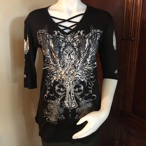 🆕 23 Love Street Black Long Sleeves Tee-Sm